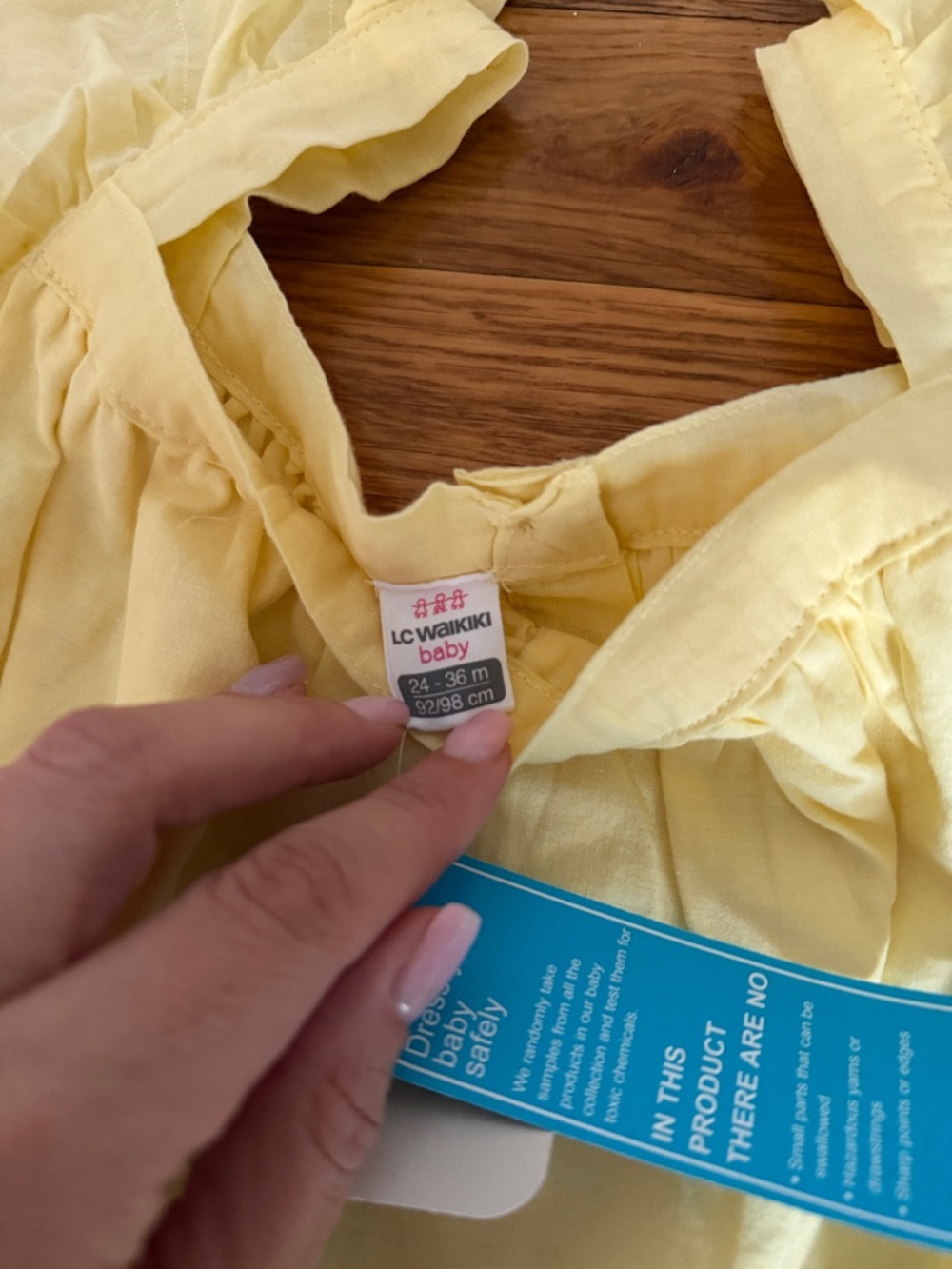 NWOT Yellow Eyelet Ruffle Sundress 24-36M - Picture 5 of 5